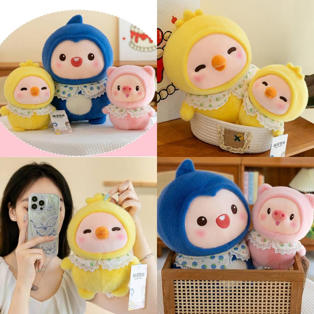 Очаровательный толстый перекатывающийся пингвин-монстр, мягкая игрушка для любителей игровых автоматов с клешней