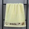 Хлопковое полотенце для лица, толстое, мягкое, хлопковое полотенце для лица с музыкальной буквой AVE
