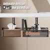 Data Cable Storage Rack Under-Desk Organizer Simple Installation Cable Management Metal Cable Tray Power Strip Cord Holder