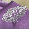 925 Sterling Silver Beautiful Pattern Ring Fashion Gift Party Jewelry
