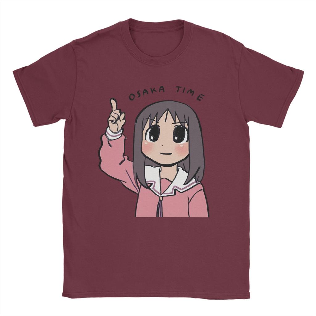 Мужские футболки Osaka Time Ayumu Аниме Azumanga Daioh Винтажные Хлопковые Футболки с Короткой Рукавой Круглый Вырез Одежда Печать