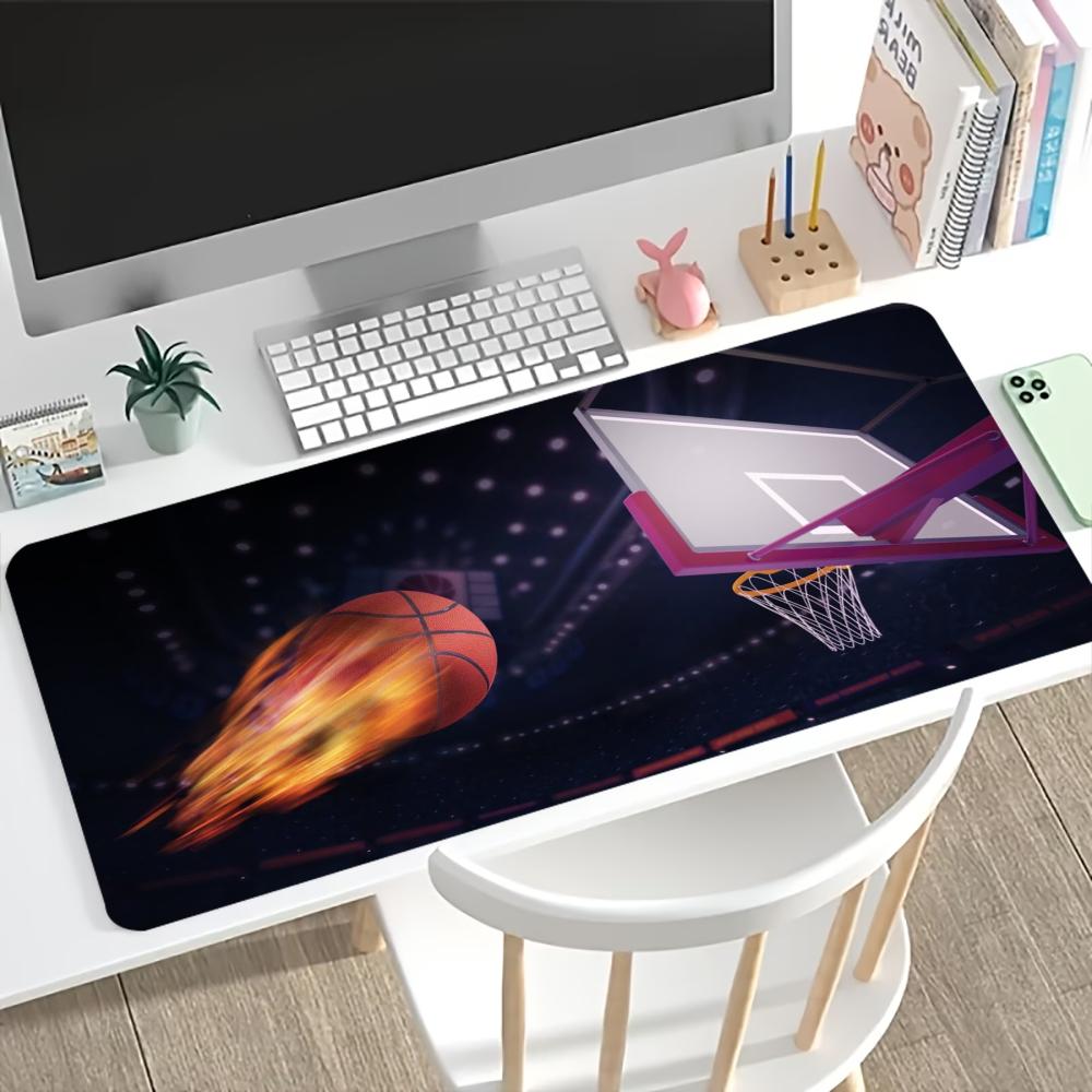 Игровой коврик для мыши Starry Spark Basketball Нескользящий Прошитый Настольный коврик Гладкий Динамичный Спортивный Офисный Настольный Стол Мебель