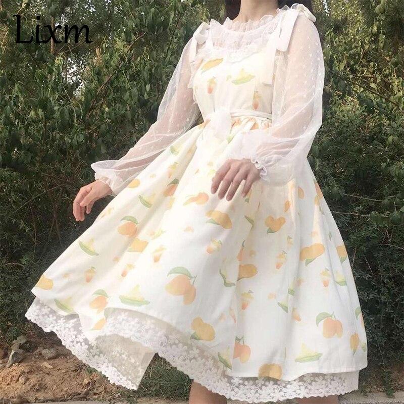 Вечерние стильные девушки, милое мягкое платье Лолиты для косплея, кружевное платье JSK, костюм горничной, платье
