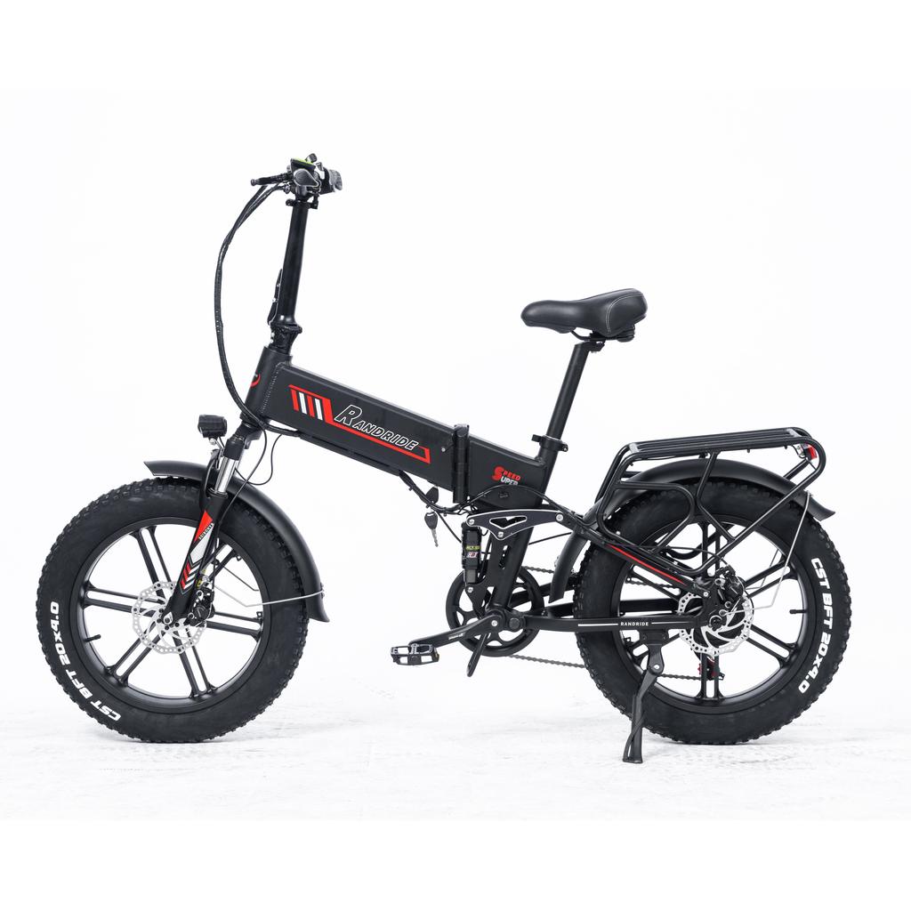 RANDRIDE YX20M Electric Bicycle Men's 1000W One Wheel Motor 48V17Ah Battery 20 Inch E-Bike Adult Women's Electric Bike