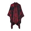 Scarf Women'S Versatile Thickened Warm Shawl Women'S Cashew Nut Flower Cashmere Cape