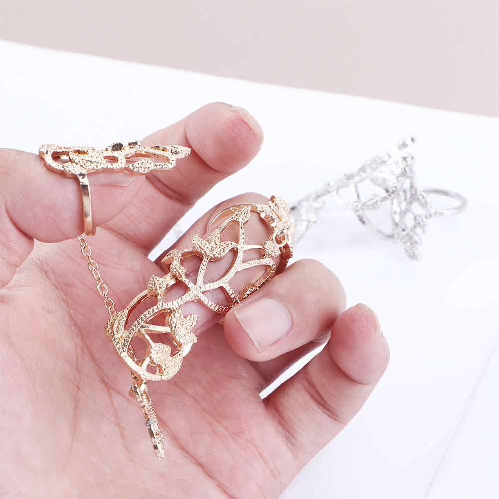 Модный цветочный темперамент простая цепочка женское открывающееся кольцо полое корейское кольцо на палец ювелирные изделия