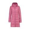 Feather New Women's Solid Color Women's Clothing Hooded and Hooded Removable Down Jacket Medium and Long Large Size Jacket