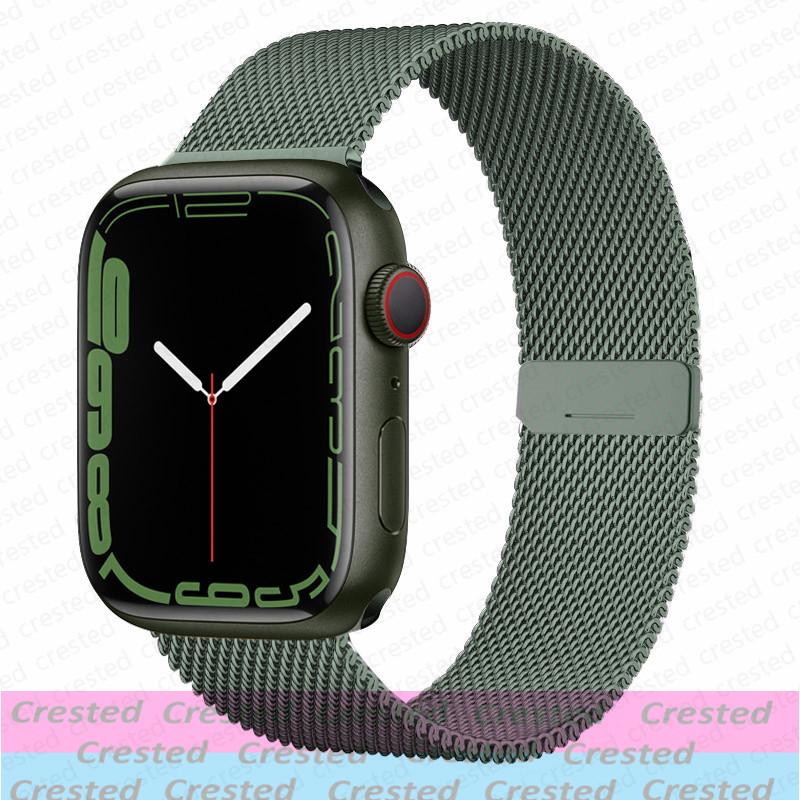 Миланская петля Ремешок Для Apple Watch Ремешок 44мм 40мм 45мм 41мм 49мм 42мм 38мм correa bracelet iWatch серия 3 6 se 7 8 9 5 ultra 2