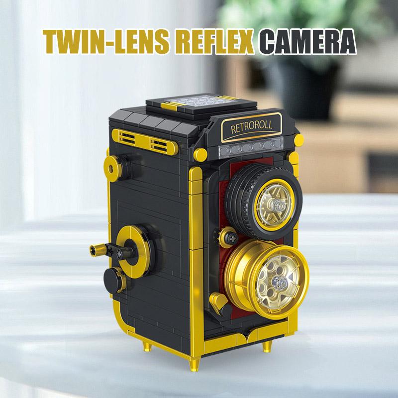 Город Hasselblad 503cx Цифровая зеркальная камера Ретро Двухобъективный зеркальный фотоаппарат Модель Строительные блоки DIY Кирпичи Игрушки Для Детей Подарки