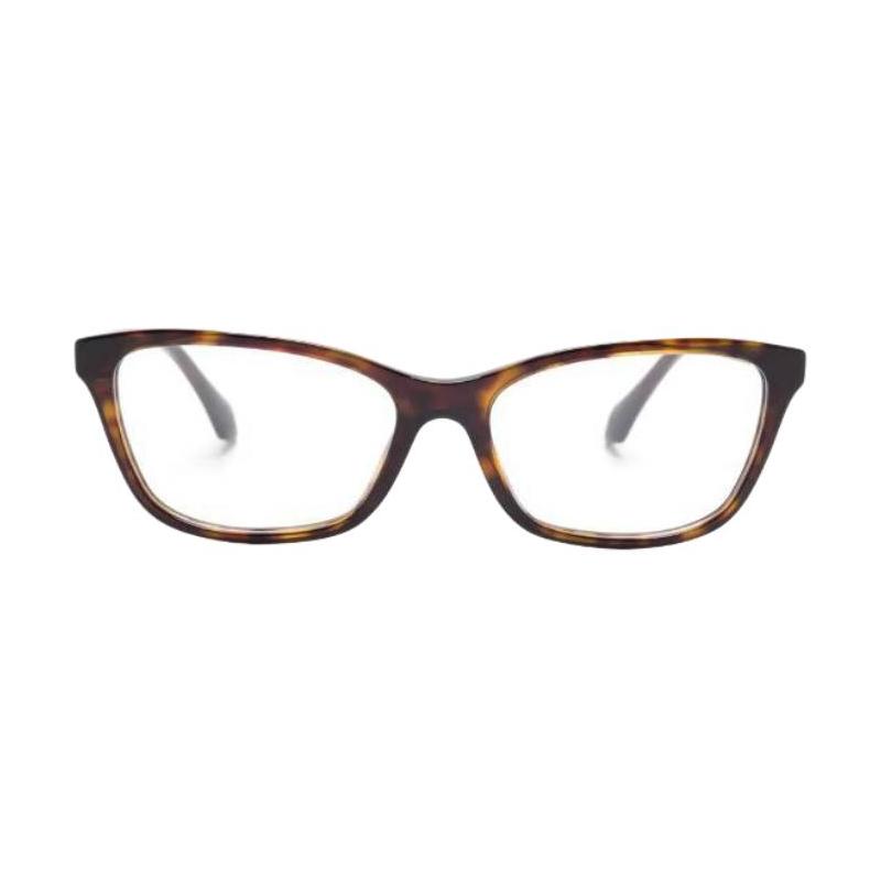 Versace Brand Logo Acetate Rectangular Optical Frame Women's Brown 26126528 VE3375108-Brown F