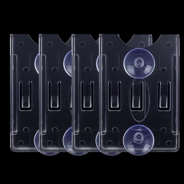 Автомобильный карман для карточки, держатель для парковочного талона на присоске, зажим, автомобильный крепеж, органайзер для парковочной карты на лобовое стекло, наклейки, чехлы для ID/IC-карточек