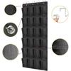 Hanging Shoe Rack, 24 Pockets Hanging Storage Pocket, Over the Door, Wall Hanging Wardrobe, Black Large Mesh Pockets (Black) 1pc)