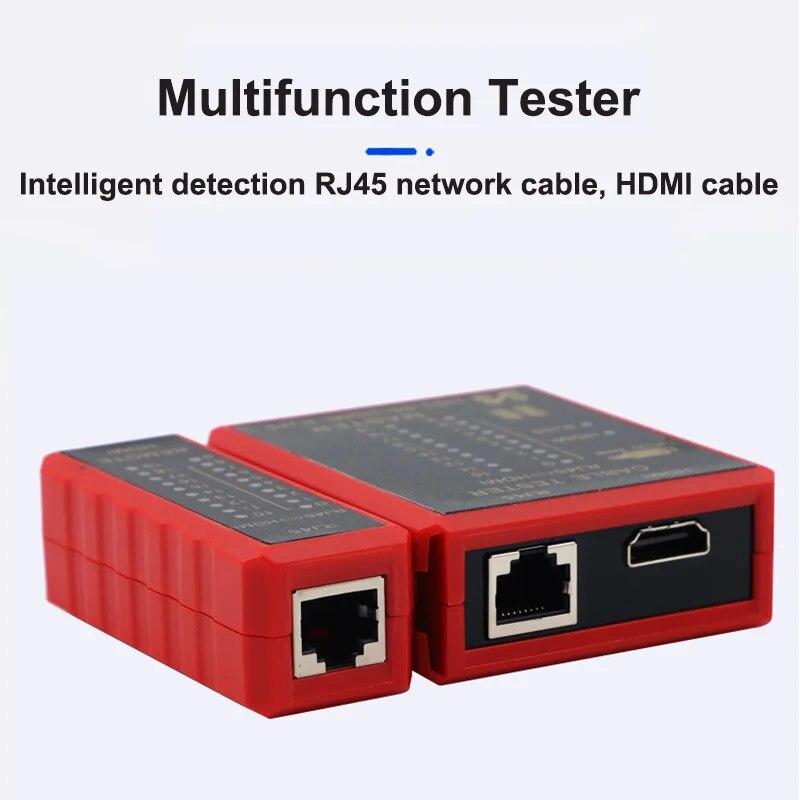HDMI-совместимый HD тестер сетевого кабеля RJ45 сетевой Lan 8P8C POE Anti Burn RJ11 тестер телефонной линии защита POE