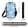 Coastal Starfish Seashell Print Crossbody Phone Bag, Summer Beach Theme Small Shoulder Purse, Lightweight Travel Pouch for Holiday Party Gift