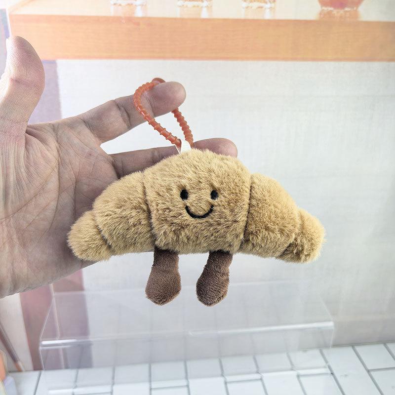 Kawaii Хлеб Плюшевая Подвеска Игрушка Креативные Круассаны Рулет Хлеб Плюшевая Кукла Брелок Украшение Рюкзак Подвеска Подарок