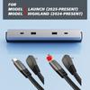TEKSY For Tesla Model 3 Highland 2024 NEW Model Y 2025  Juniper 65W Expansion Dock Central Control Fast Charging Shunt USB HUB