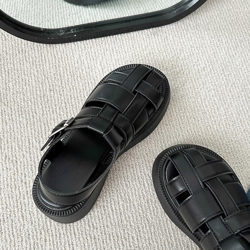 Женские летние новые плетеные повседневные сандалии