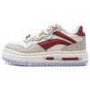 Li Ning Future C1 Fabric Synthetic Leather Casual Versatile Slip Resistant Wear Resistant Low Top Sneakers Women Sneakers White Gray Red AGCT500-5