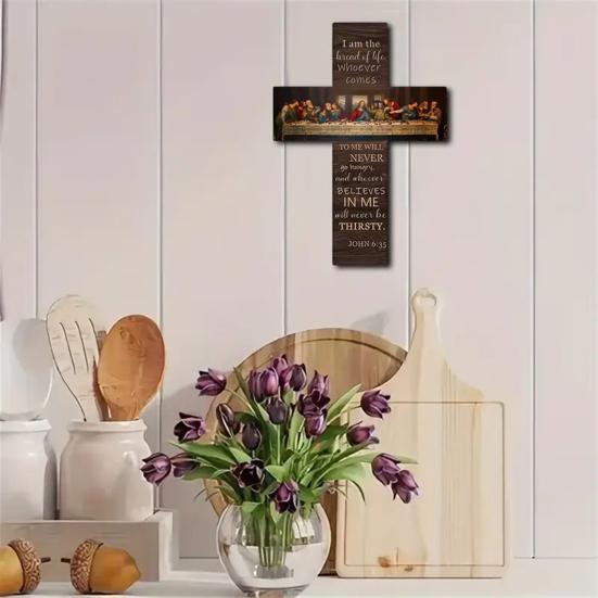 Пасха Тайная Вечеря Украшение Стены Ретро Иисус Картина Маслом Настенный Знак Главная