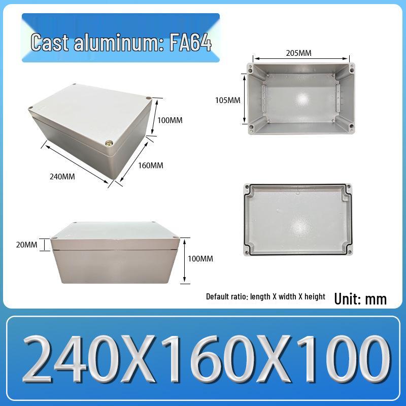 IP66 Outdoor Explosion-Proof Waterproof Aluminum Junction Box with Customizable Terminal Button Holes