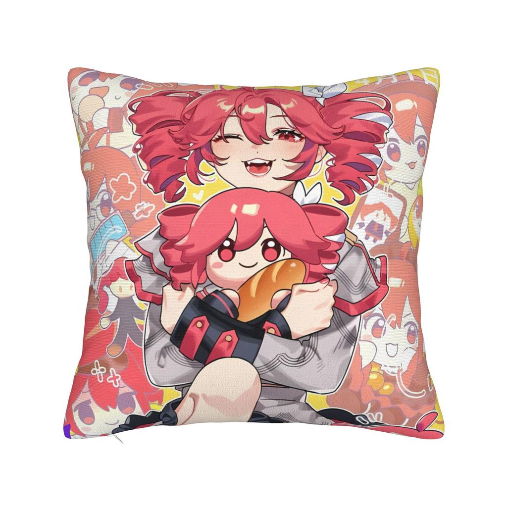 Teto Kasane Chibi Cartoon Anime Pillow Cover Soft Cushion Cover Vintage Pillow Case For Sofa Car Home Decor