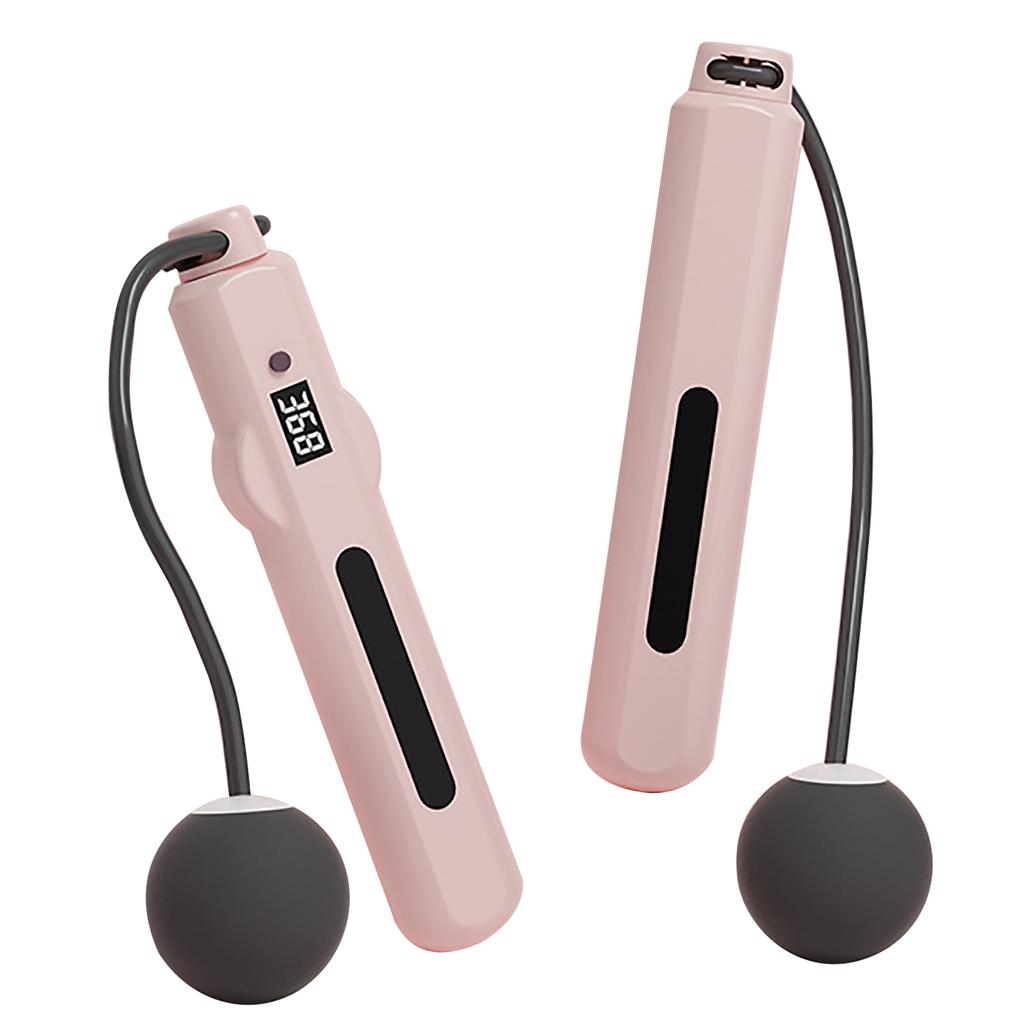 Cordless Jump Rope Intelligent Voice Broadcasting Weighted Jump Rope with Counting Screen for Fitness for Men Women