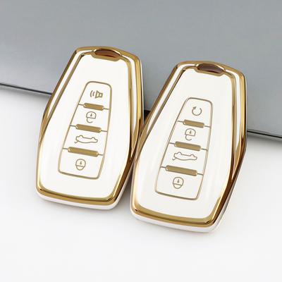 Модный чехол-держатель для ключей из ТПУ с золотой кромкой для Geely Coolray Atlas Boyue NL3 Emgrand X7 EX7 SUV GT GC9 Borui
