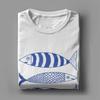 Les Sardines Tinned Fish Graphic Funny T Shirt Men's  Cotton Funny T-Shirts O Neck Fisherman Tees Short Sleeve Tops Classic