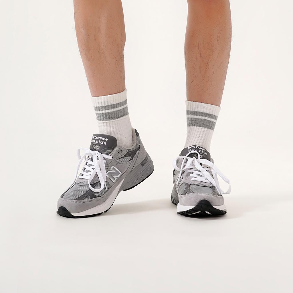 New Balance 993 Сделано в США Серые Белые Мужские Кроссовки