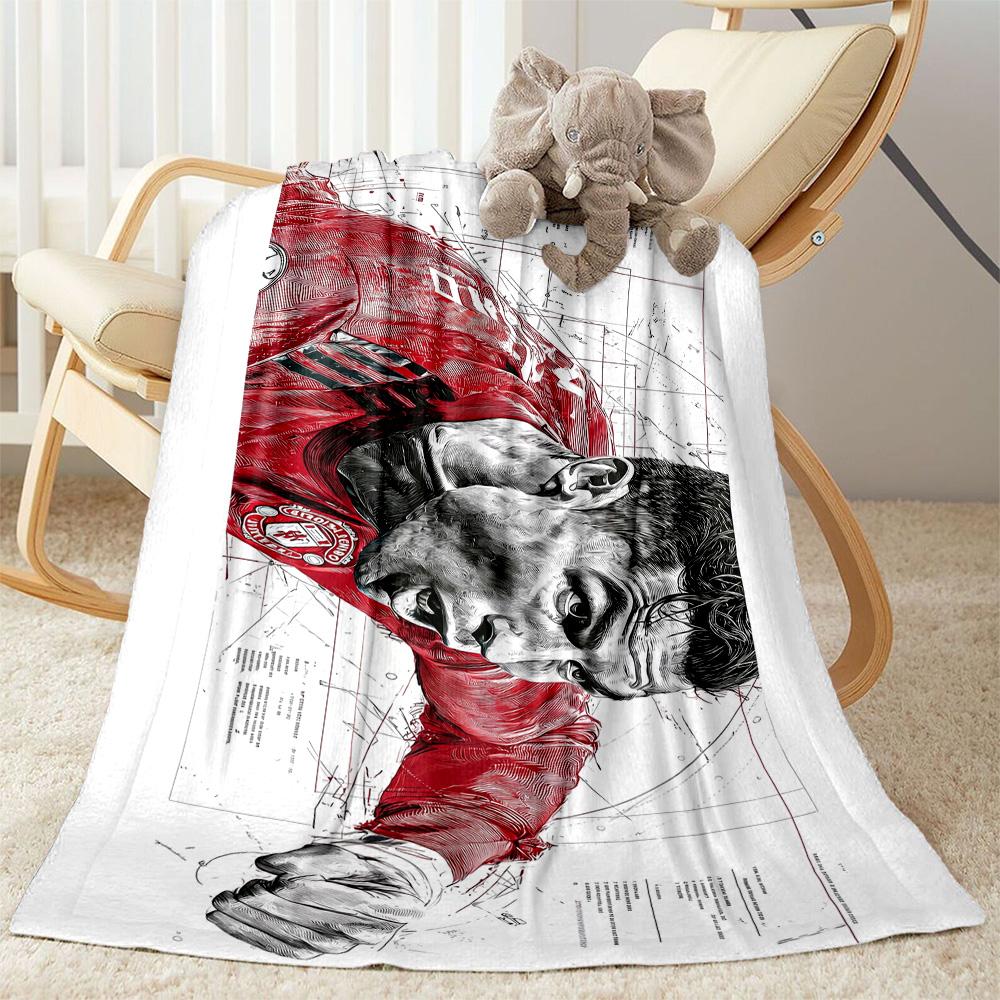 Cristiano Ronaldo Juventus Blanket Warmthful Decor Perfect for Couch Livingroom Bedding for All Occasions Warmthful Decor