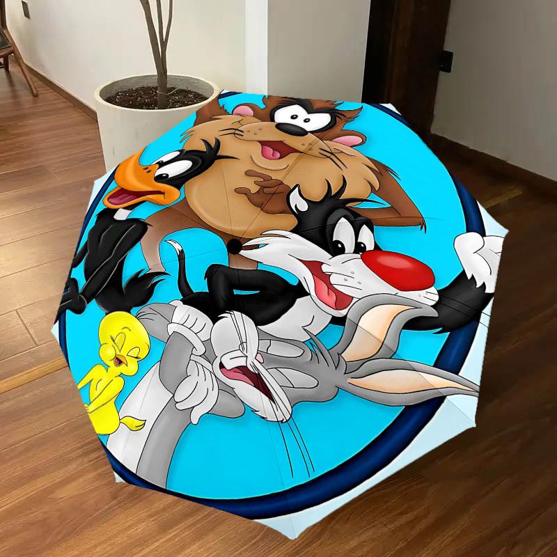 1pc cartoon characters Automatic Open/Close Umbrella Compact Folding Umbrella with 8-Rib Shaft lightweight esign, for Women/Men1168A