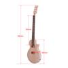 Children LP Style Unfinished DIY Electric Guitar Kit Mahogany Body & Neck Rosewood Fingerboard Double Dual coil Pickups