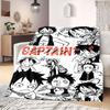 Фланелевое одеяло из аниме OnePiece Теплое, Уютное, Подходит для спален, Диванов, Кроватей, Стульев, Пикников, Путешествий