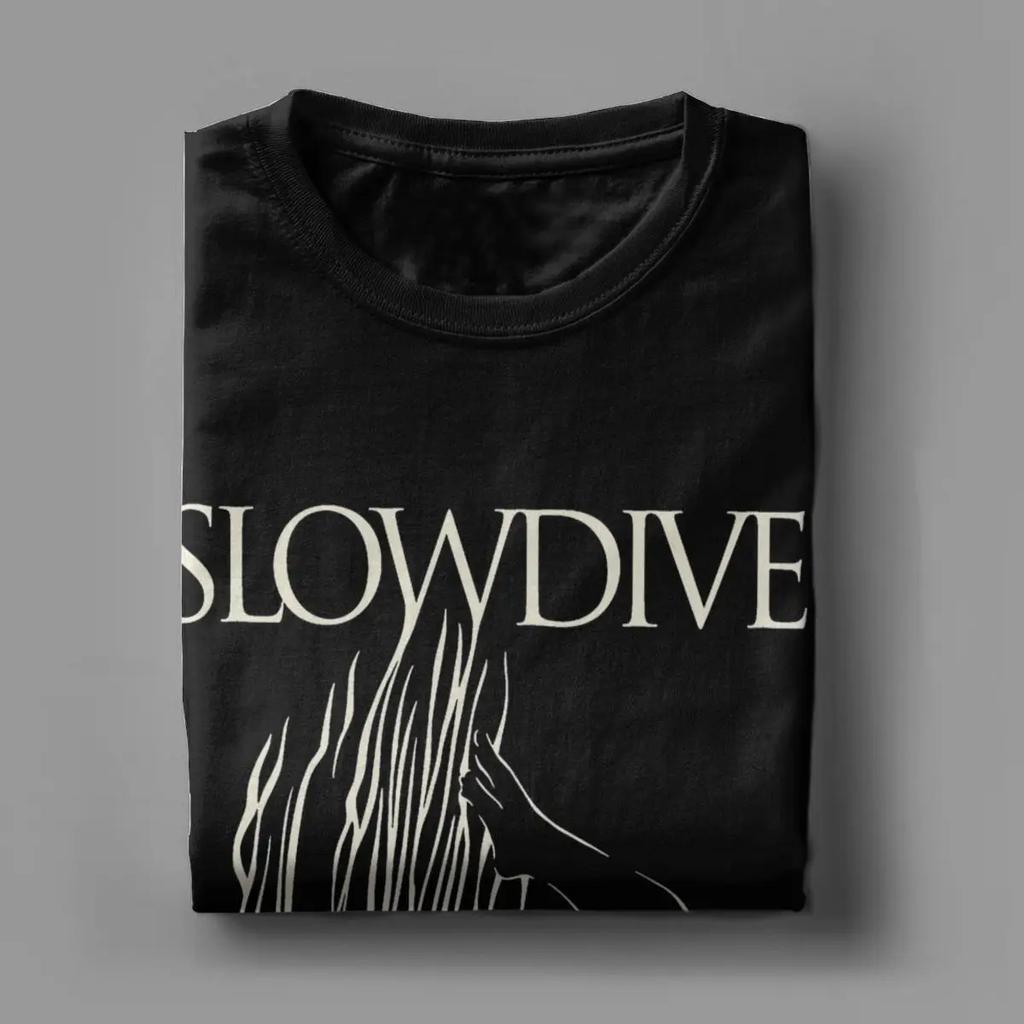Мужская футболка Slowdive Band, 100% хлопок, новинка, футболки с коротким рукавом и круглым вырезом, летняя футболка