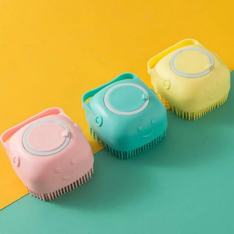 Pet Shower Brush Soft Silicone Massager Shower Brush Cleaning Tool Comb Dog and Cat Cleaning Products