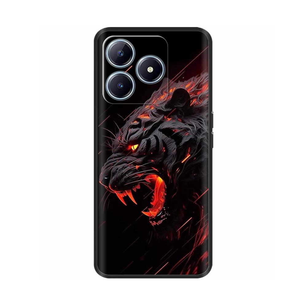 Чехол для Realme C61 Чехлы для телефона Realme C63 Мультяшный чехол с полным покрытием Мягкий чехол из жидкого силикона для Realme C61 C63 RealmeC61