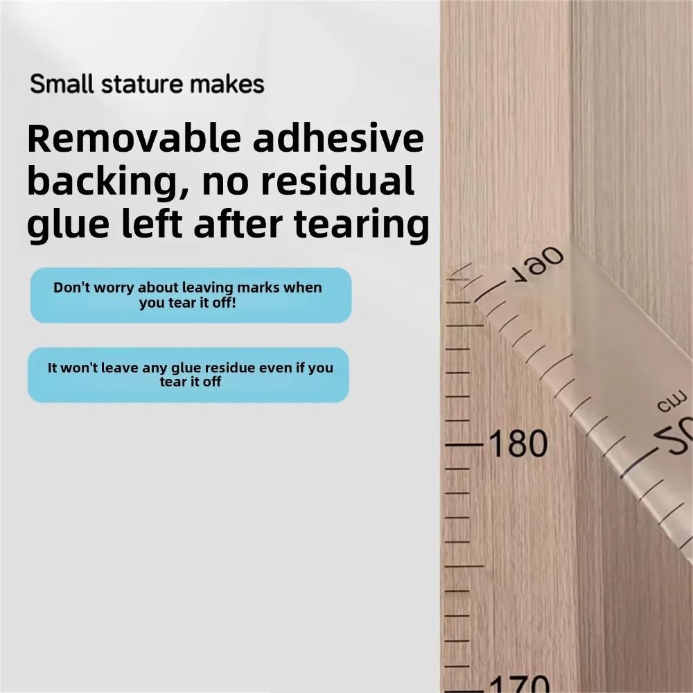 Waterproof Child Growth Chart Self-adhesive Height Measuring Tape Growth Chart Sticker  For Toddler
