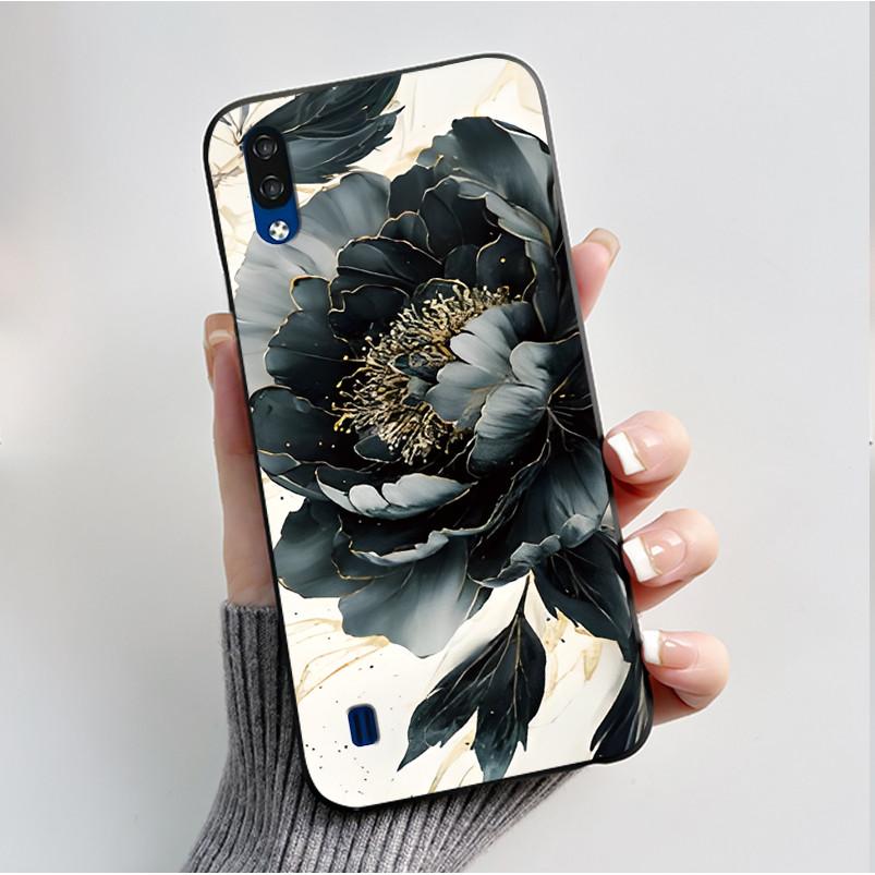 Чехол для телефона ZTE Blade A51 Lite / A5 2020, Роскошный модный, с бабочками и цветами, Черный, Мягкий ТПУ, Силиконовая задняя крышка