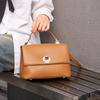 Cowhide Women's Bag  New Fashionable Handbag  Women's Versatile Casual Commuting Bag   Niche Single-shoulder Crossbody Bag