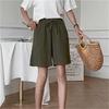 Хлопковые льняные брюки длиной до колена, женские летние дышащие шорты, повседневные свободные женские широкие короткие брюки
