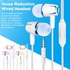 Wired Headphones Ergonomic In-Ear Design Noise-Cancelling Smart Wire Control Ultralight Universal High Clarity In-Ear Gaming Earphones