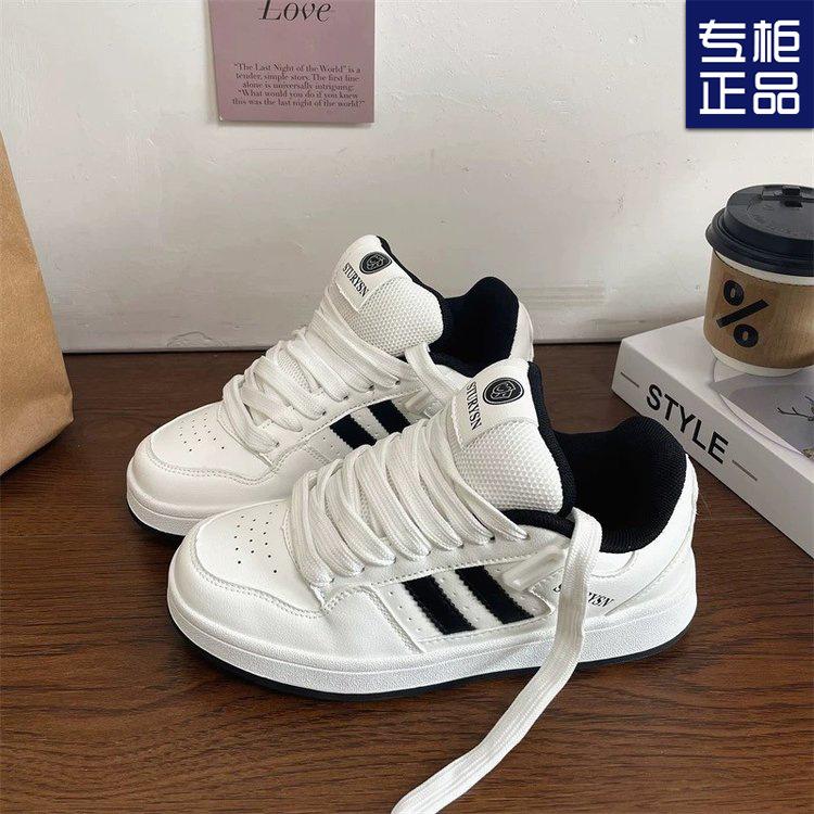 2024 осень новые туфли на толстой подошве женская мода дышащие в гонконгском стиле студенческие трендовые универсальные спортивные повседневные туфли