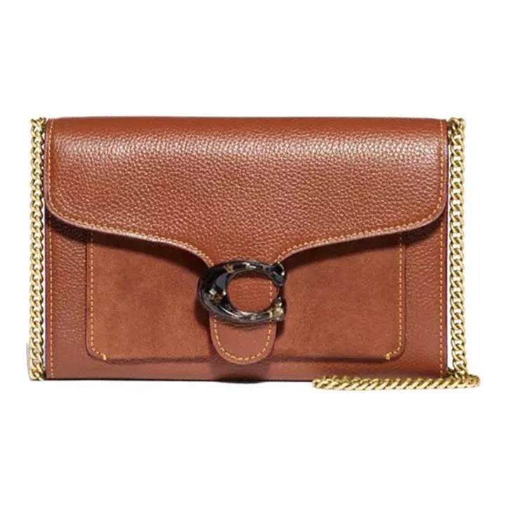 Coach Табби 20 Woc Классическая Черепаховая Эффект Пряжка С Кросс-Боди Сумка Маленькая Женская Сумка Через Плечо Карамель 79440-V5L4A