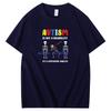 Autism Is Not A Disability Its A Different Ability Graphic T Shirts Unisex Summer Short Sleeve T Shirt Cotton Print T Shirt