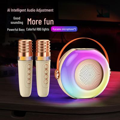 Портативный Bluetooth-микрофон для караоке и динамик