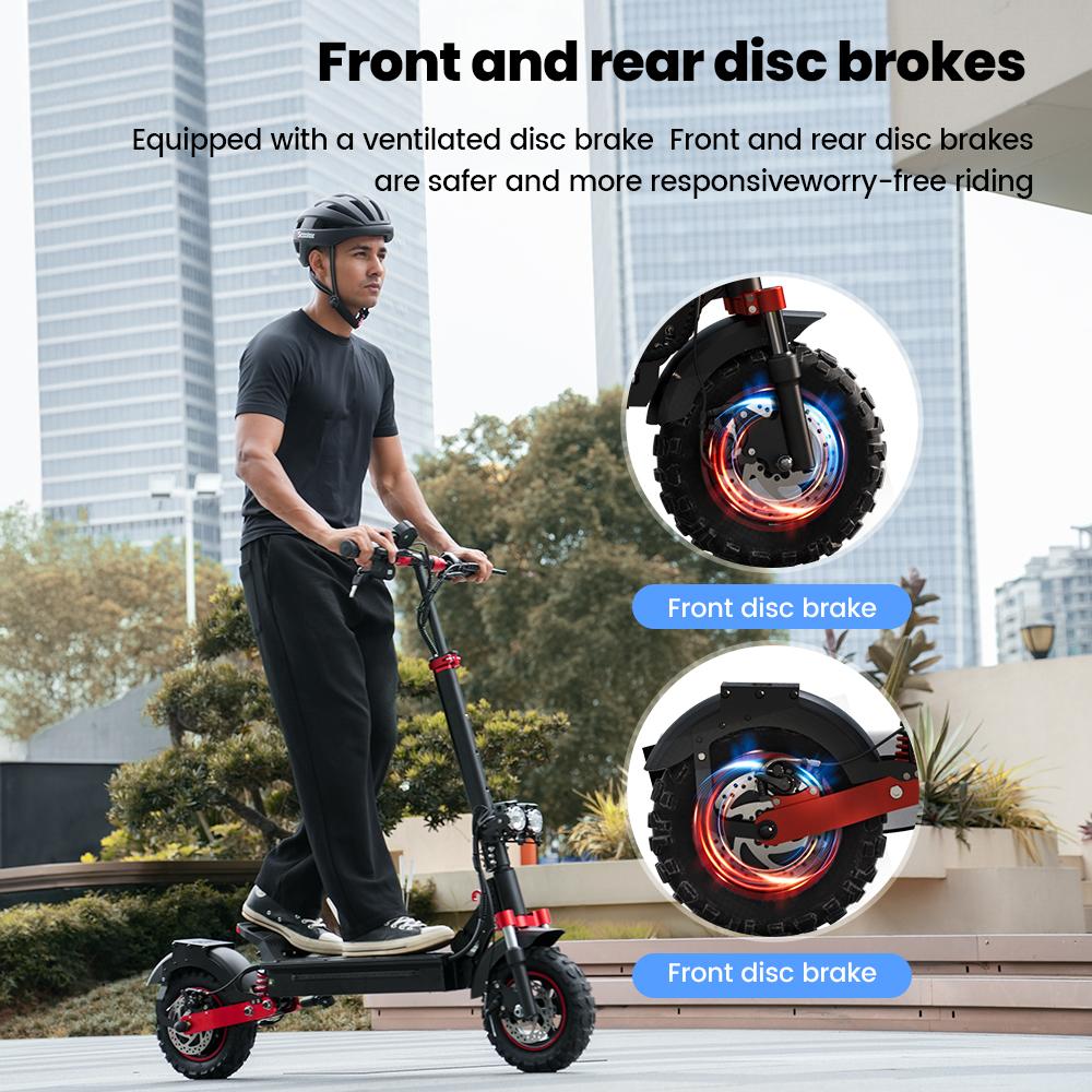 iScooter iX5S Electric Scooter 1000W 15Ah 11'' Off-Road Pneumatic Tires speed 25KM/H 60-65KM Range Adult Electric Scooters