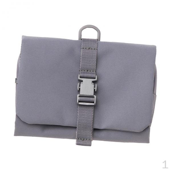 Косметичка Органайзер для хранения с молнией и крючком из полиэстера для