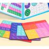 Non-Toxic Montessori Fraction Learning Math Toy Magnetic Arithmetic Teaching Aids Wooden Book Educational Toys For Children Christmas Gift