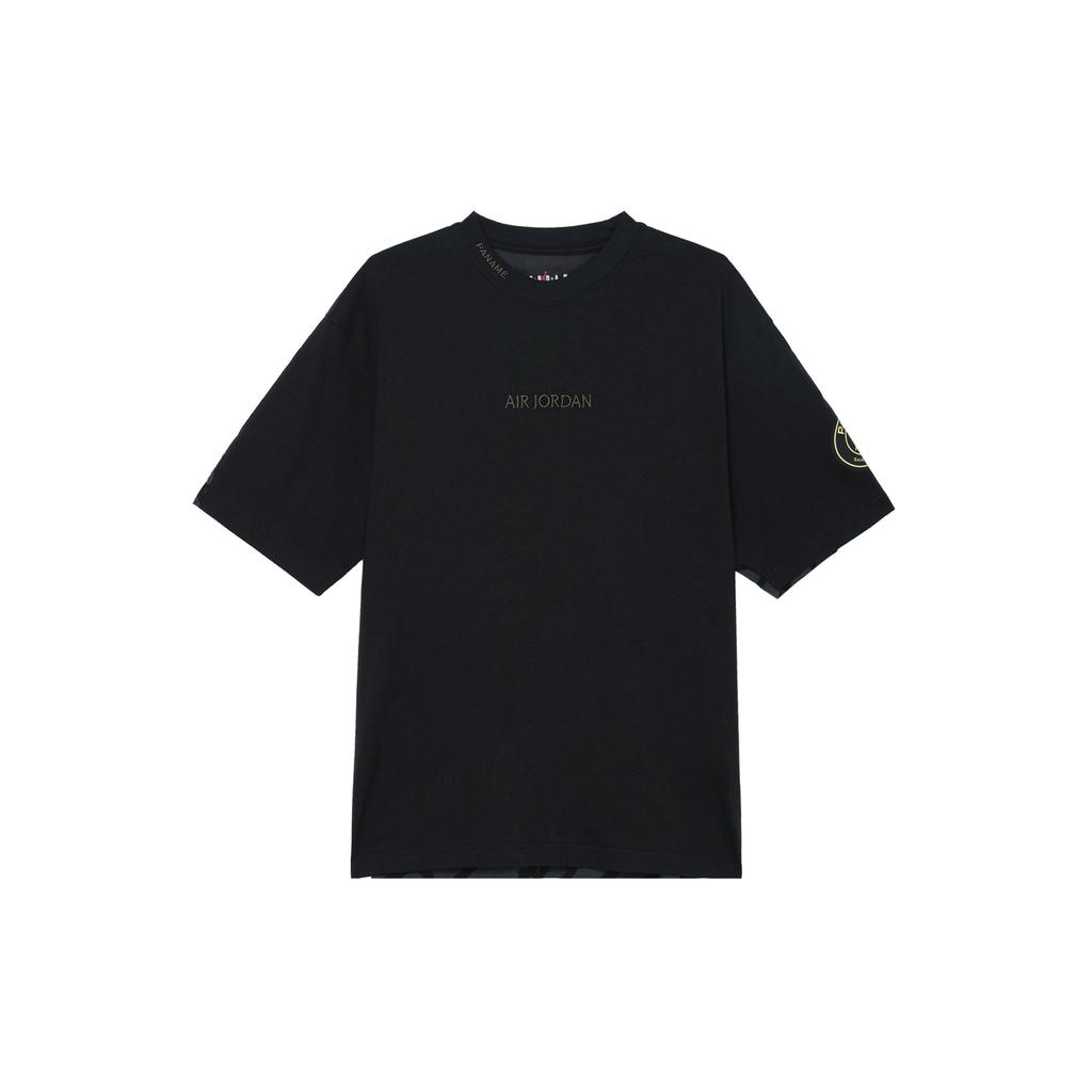 Jordan Футболка с коротким рукавом и круглым вырезом, коллекция SS24, коллекция X PSG, черная, с буквенным принтом, FN5331-010