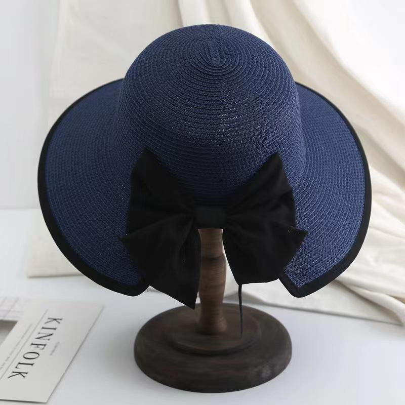 Шляпа женская летняя универсальная шляпа от солнца солнцезащитная складная соломенная шляпа дорожная шляпа-ведро женская пляжная шляпа для морского побережья